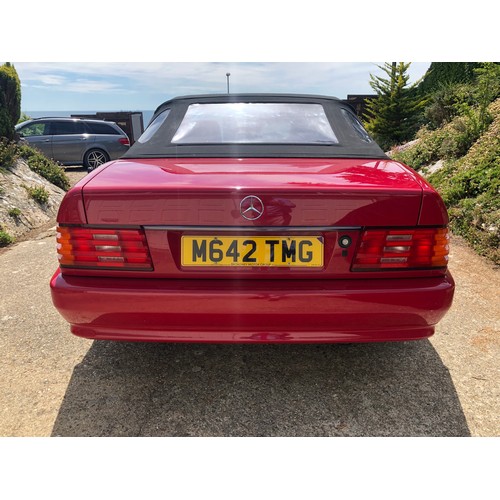 54 - A 1995 Mercedes-Benz 280SL
Registration number M642 TMG
V5C
MOT expires February 2021
Red with a cha... 