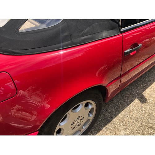 54 - A 1995 Mercedes-Benz 280SL
Registration number M642 TMG
V5C
MOT expires February 2021
Red with a cha... 
