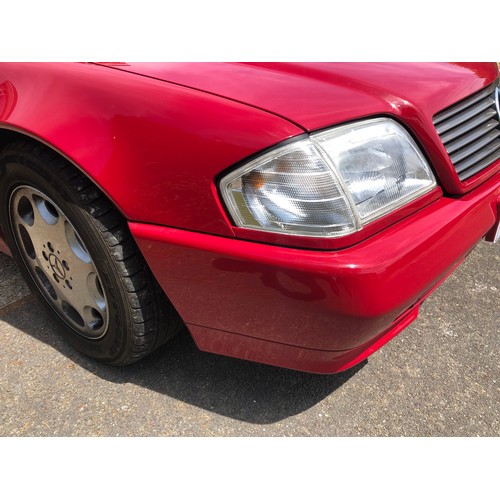 54 - A 1995 Mercedes-Benz 280SL
Registration number M642 TMG
V5C
MOT expires February 2021
Red with a cha... 