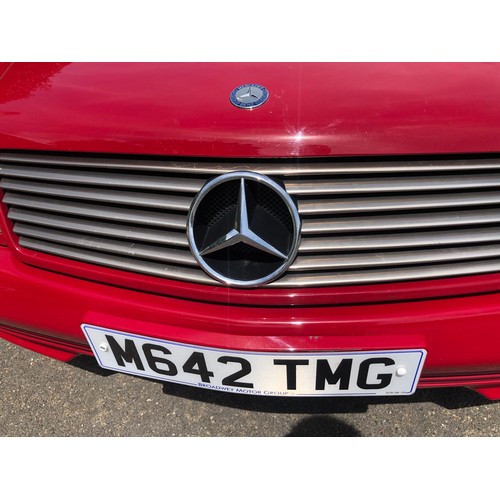 54 - A 1995 Mercedes-Benz 280SL
Registration number M642 TMG
V5C
MOT expires February 2021
Red with a cha... 