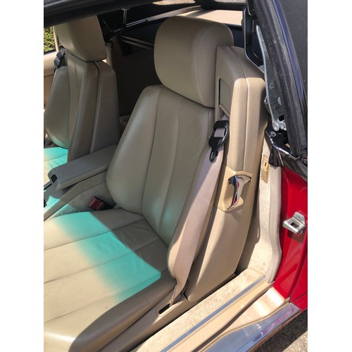 54 - A 1995 Mercedes-Benz 280SL
Registration number M642 TMG
V5C
MOT expires February 2021
Red with a cha... 