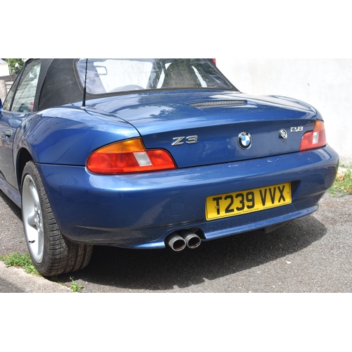 59 - A 1999 BMW Z3 Roadster 2.8
Registration number T239 VVX
Chassis number WBADM32000LE92600
Engine numb... 