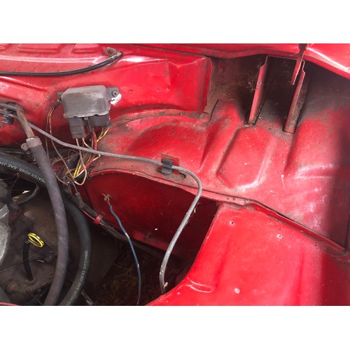 60 - A 1979 Ford Capri 1.6 GL 
Registration number AEU 475V
MOT expired in June 2019
Red with a red inter... 