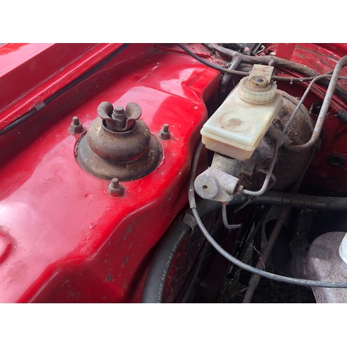 60 - A 1979 Ford Capri 1.6 GL 
Registration number AEU 475V
MOT expired in June 2019
Red with a red inter... 
