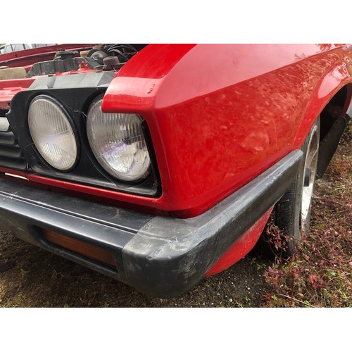 60 - A 1979 Ford Capri 1.6 GL 
Registration number AEU 475V
MOT expired in June 2019
Red with a red inter... 