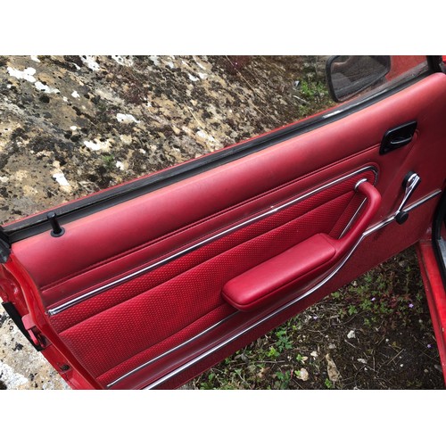 60 - A 1979 Ford Capri 1.6 GL 
Registration number AEU 475V
MOT expired in June 2019
Red with a red inter... 