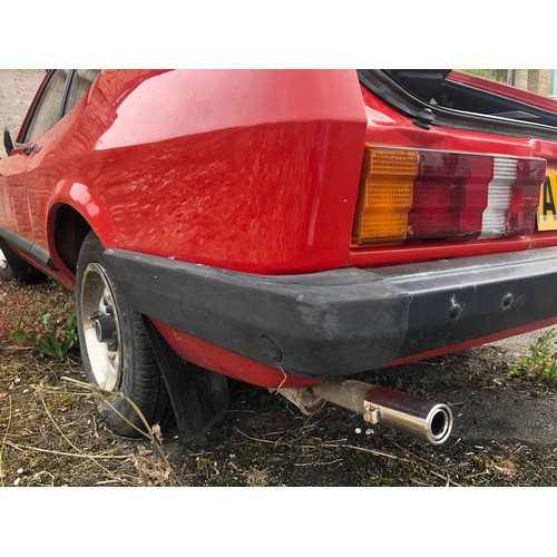 60 - A 1979 Ford Capri 1.6 GL 
Registration number AEU 475V
MOT expired in June 2019
Red with a red inter... 