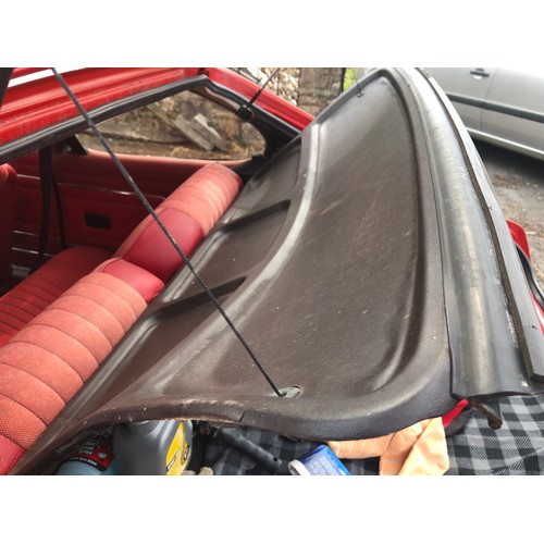 60 - A 1979 Ford Capri 1.6 GL 
Registration number AEU 475V
MOT expired in June 2019
Red with a red inter... 
