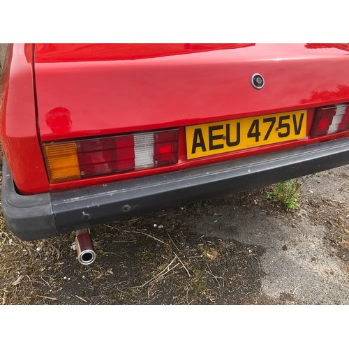 60 - A 1979 Ford Capri 1.6 GL 
Registration number AEU 475V
MOT expired in June 2019
Red with a red inter... 