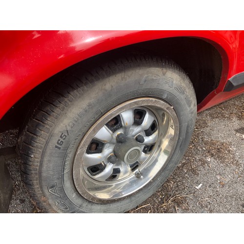 60 - A 1979 Ford Capri 1.6 GL 
Registration number AEU 475V
MOT expired in June 2019
Red with a red inter... 