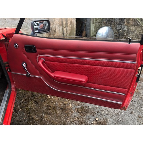 60 - A 1979 Ford Capri 1.6 GL 
Registration number AEU 475V
MOT expired in June 2019
Red with a red inter... 