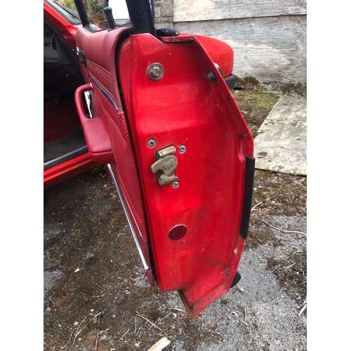 60 - A 1979 Ford Capri 1.6 GL 
Registration number AEU 475V
MOT expired in June 2019
Red with a red inter... 