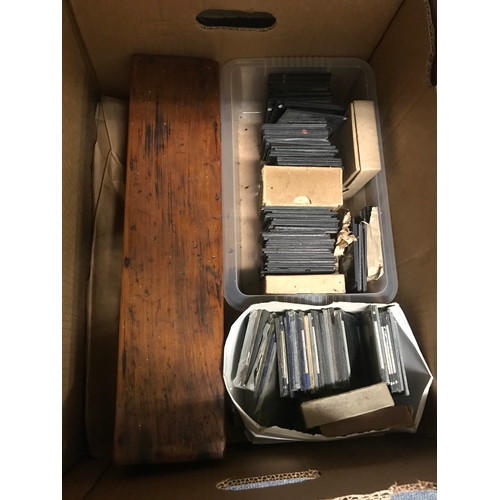 686 - Assorted magic lantern slides (box)