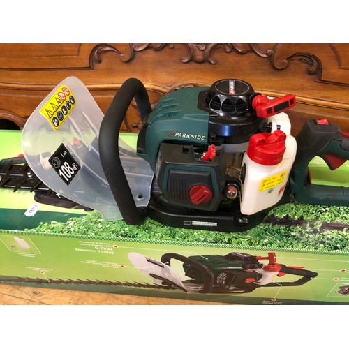 A Parkside petrol hedge trimmer PHS 9500 A1 with box