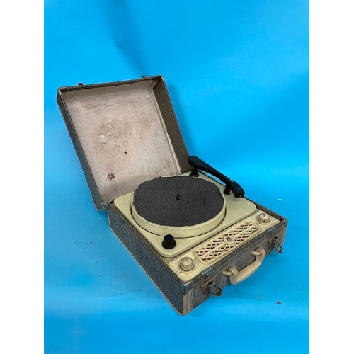 32 - A 1960's Teppaz tourist portable record player, and seven other record players (8)