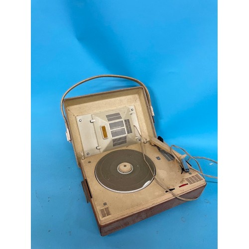 32 - A 1960's Teppaz tourist portable record player, and seven other record players (8)