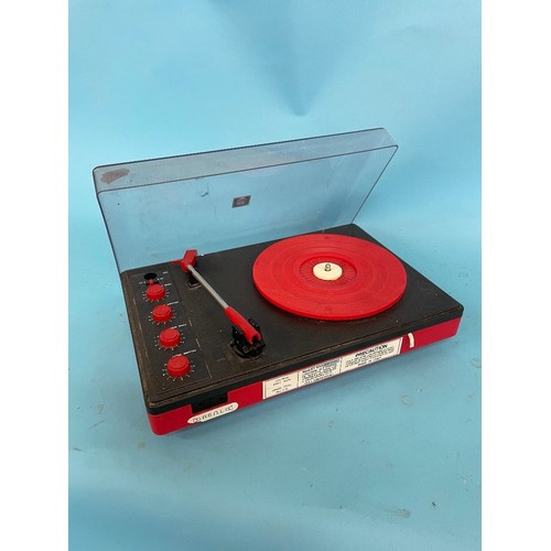 32 - A 1960's Teppaz tourist portable record player, and seven other record players (8)