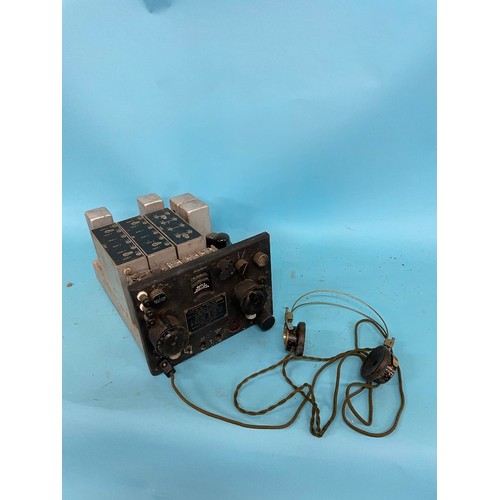 73 - A military aircraft radio receiver, type RA-1B, manufactured by Bendix Radio Corporation USA, with h... 