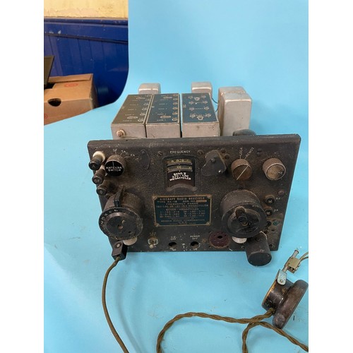 73 - A military aircraft radio receiver, type RA-1B, manufactured by Bendix Radio Corporation USA, with h... 