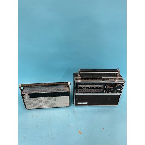 63 - A Roberts R606-NB portable radio, various other portable radios and other items (qty)