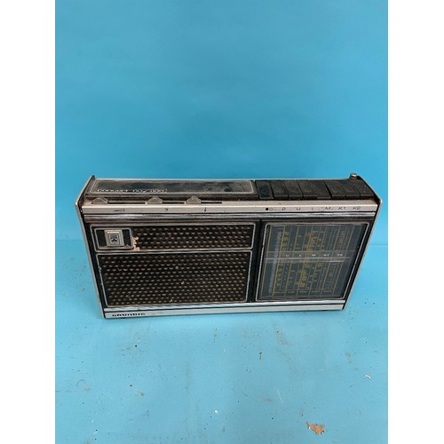 63 - A Roberts R606-NB portable radio, various other portable radios and other items (qty)