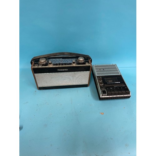 63 - A Roberts R606-NB portable radio, various other portable radios and other items (qty)