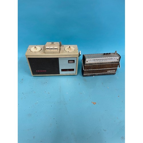 63 - A Roberts R606-NB portable radio, various other portable radios and other items (qty)