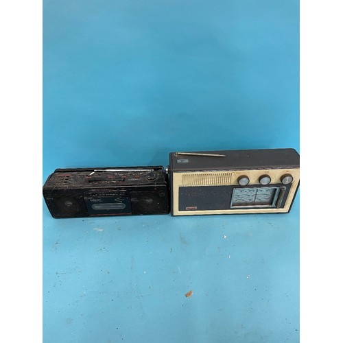 63 - A Roberts R606-NB portable radio, various other portable radios and other items (qty)