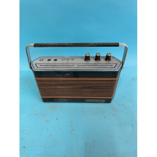 60 - A Ferguson portable radio, various other portable radios and other items (qty)