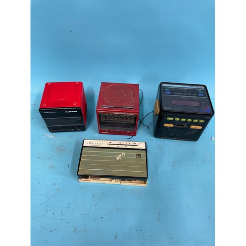 60 - A Ferguson portable radio, various other portable radios and other items (qty)