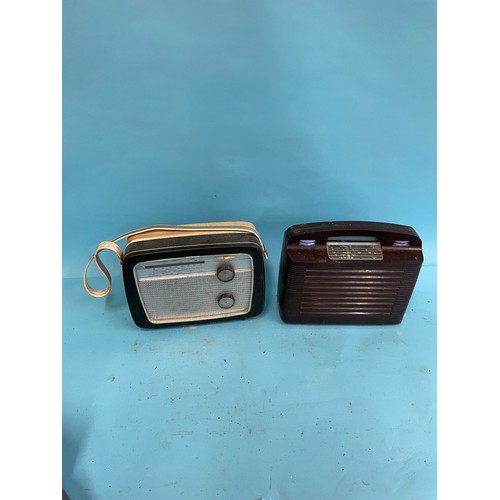 60 - A Ferguson portable radio, various other portable radios and other items (qty)