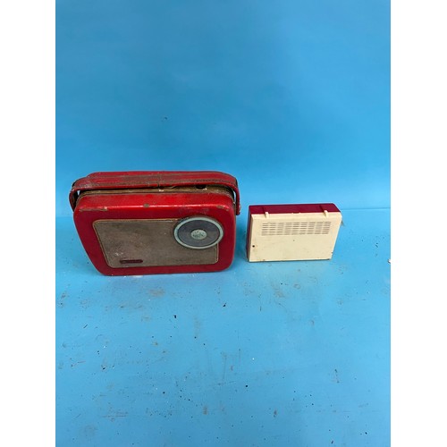 60 - A Ferguson portable radio, various other portable radios and other items (qty)