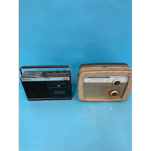 62 - A Roberts R606-NB portable radio, various other portable radios and other items (qty)