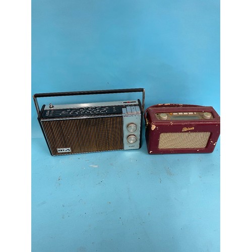 62 - A Roberts R606-NB portable radio, various other portable radios and other items (qty)