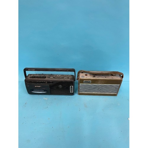 62 - A Roberts R606-NB portable radio, various other portable radios and other items (qty)