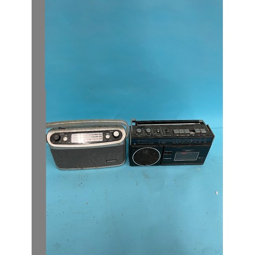 62 - A Roberts R606-NB portable radio, various other portable radios and other items (qty)