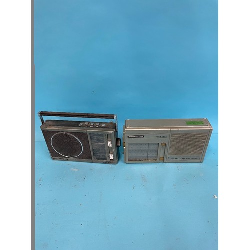 62 - A Roberts R606-NB portable radio, various other portable radios and other items (qty)