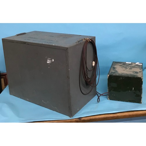 87 - A military radio, set R208 and a power supply unit number 42 (2)