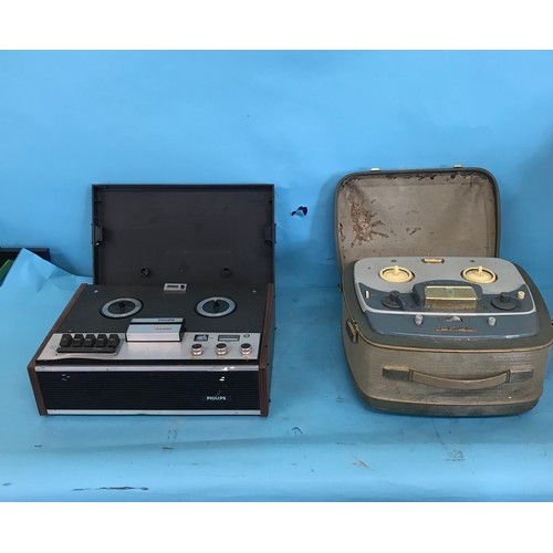90 - A Grundig TK25 reel to reel tape recorder, and seven other (8)