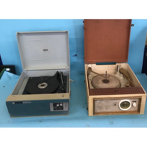 94 - A Sharp stereo music centre, SG-220E, and four record players (5)