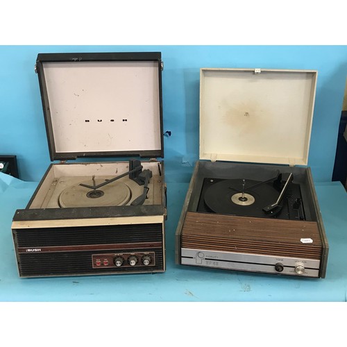 94 - A Sharp stereo music centre, SG-220E, and four record players (5)