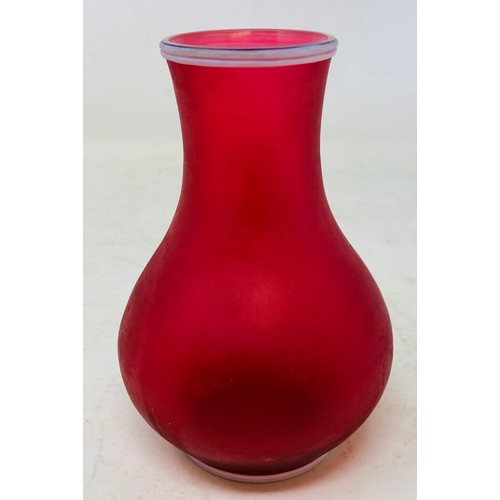 342 - A Webb cameo glass vase, 13 cm high