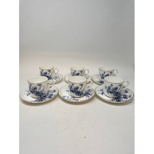 619 - Five Royal Worcester cabinet plates, a pair of glass decanters, and various other ceramics (box)
