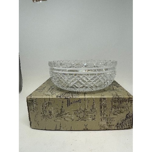629 - A modern two bottle tantalus, a oak tray, various glassware ware (box)