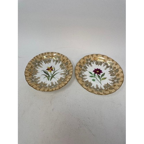 631 - A mid-Victorian porcelain part tea and coffee service, decorated flowers, and other ceramics (box)