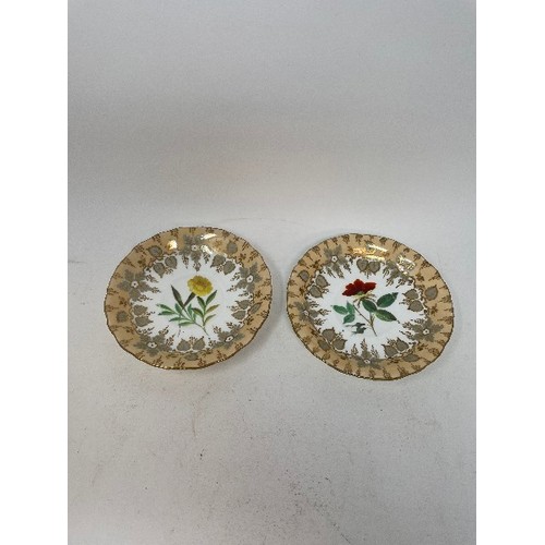 631 - A mid-Victorian porcelain part tea and coffee service, decorated flowers, and other ceramics (box)