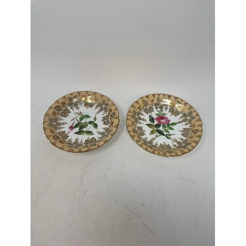 631 - A mid-Victorian porcelain part tea and coffee service, decorated flowers, and other ceramics (box)
