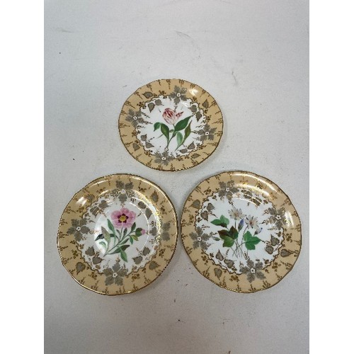 631 - A mid-Victorian porcelain part tea and coffee service, decorated flowers, and other ceramics (box)