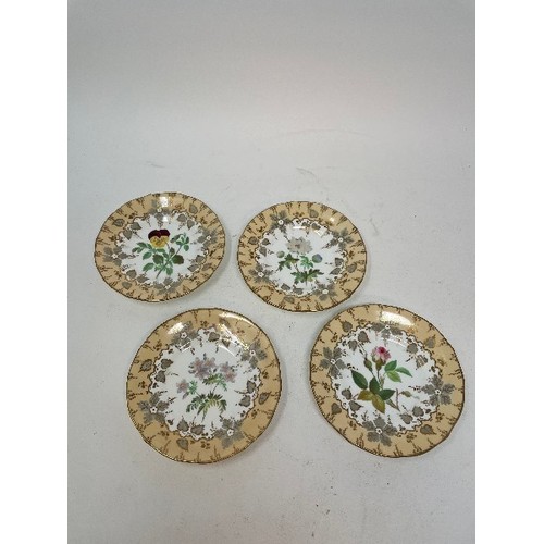 631 - A mid-Victorian porcelain part tea and coffee service, decorated flowers, and other ceramics (box)