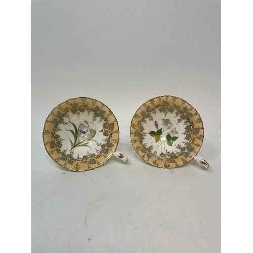 631 - A mid-Victorian porcelain part tea and coffee service, decorated flowers, and other ceramics (box)